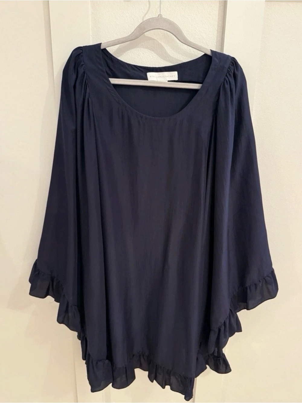Stella McCartney Black Ruffle-Hem Dress